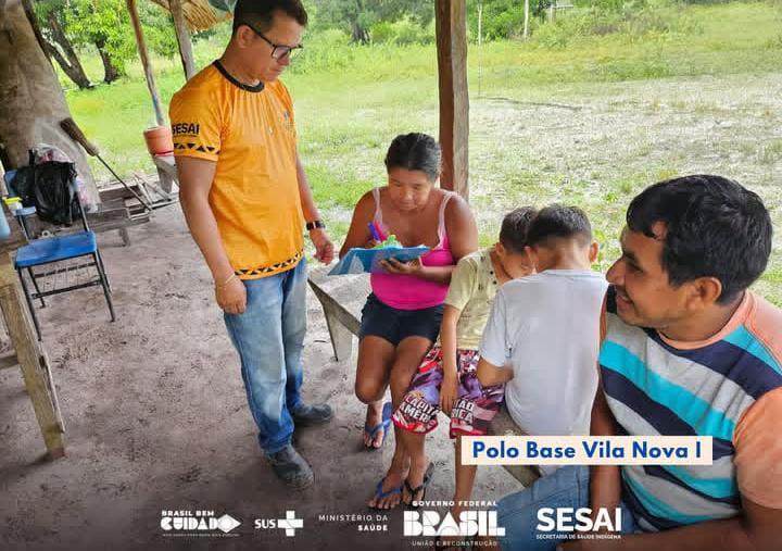 Dsei Parintins realiza ações de saúde no Polo Base Vila Nova I, região do rio Andirá