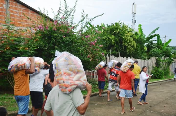 Ajuda humanitária atende mais de 500 famílias com cestas básicas na região do Tracajá