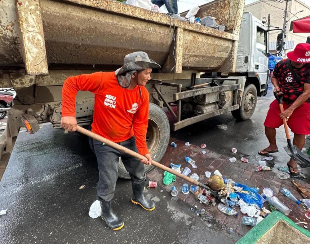 Em Parintins, mais de 60 toneladas de resíduos são coletadas após o festival