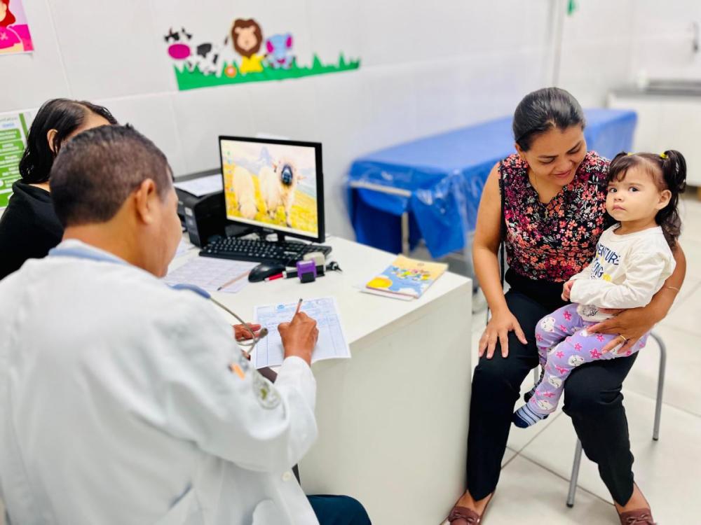Parceria entre Educação e Saúde garante atendimento pediátrico na Creche Paula do Carmo