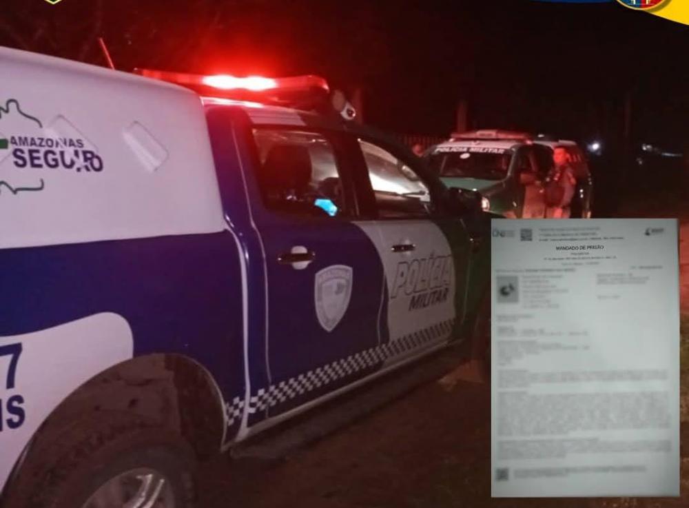 Polícia Militar prende homem com mandado de prisão por homicídio em Parintins