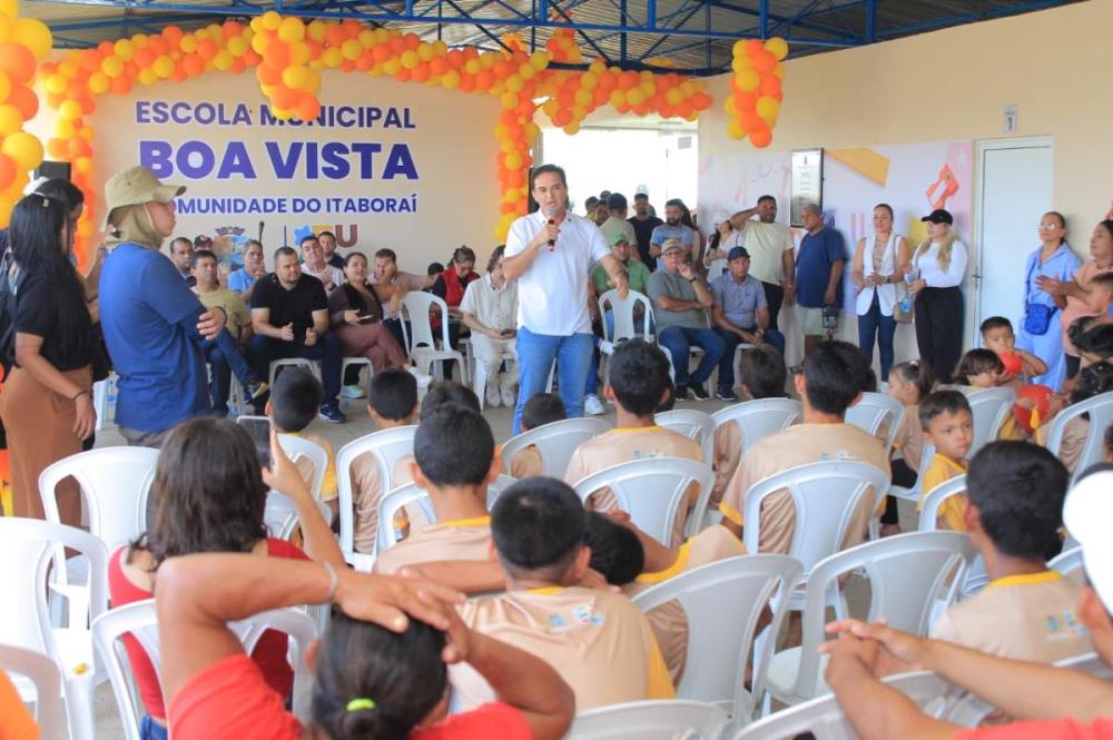 Prefeitura de Parintins inaugura Escola Municipal Boa Vista, no Itaboraí